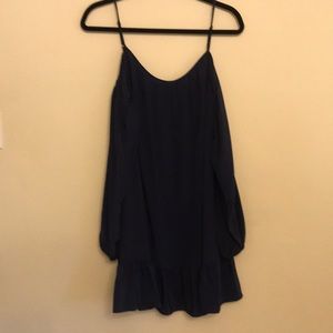 Navy Blue Silk Lily Pulitzer Dress, M, NWT